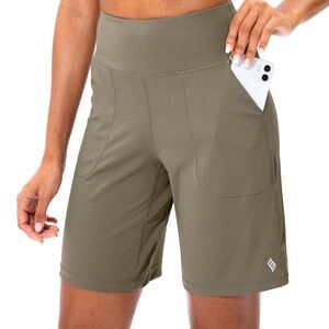Sanity Bermuda shorts are comfortable, stretchy, and available in a size XL.